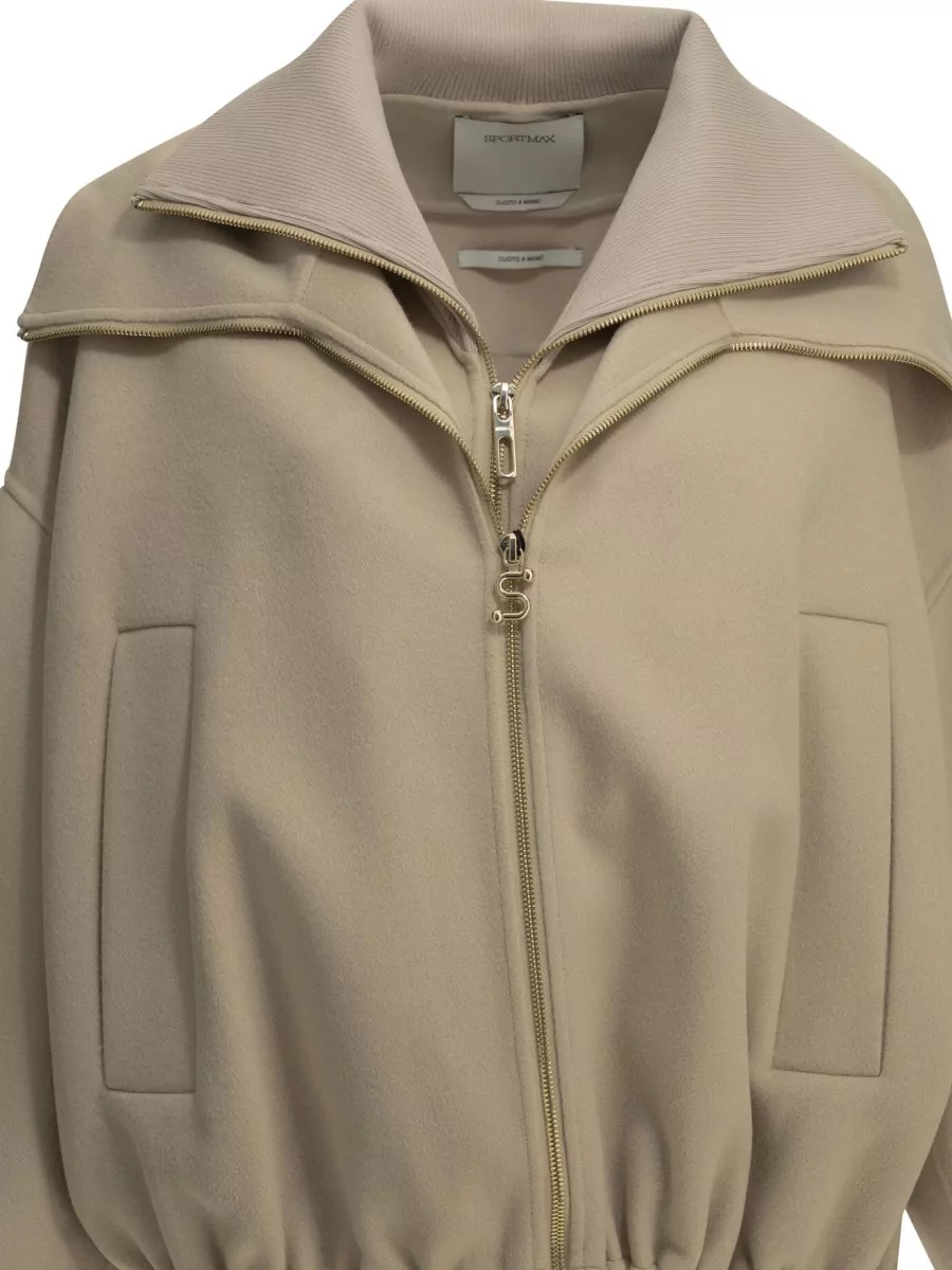 Sportmax Virgin Wool Oversized Bomber Jacket