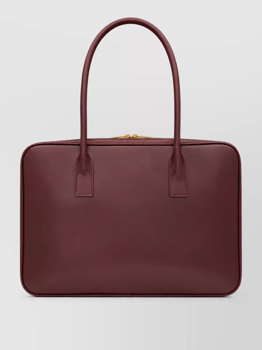 Saint Laurent Sac De Jour Leather Laptop Bag