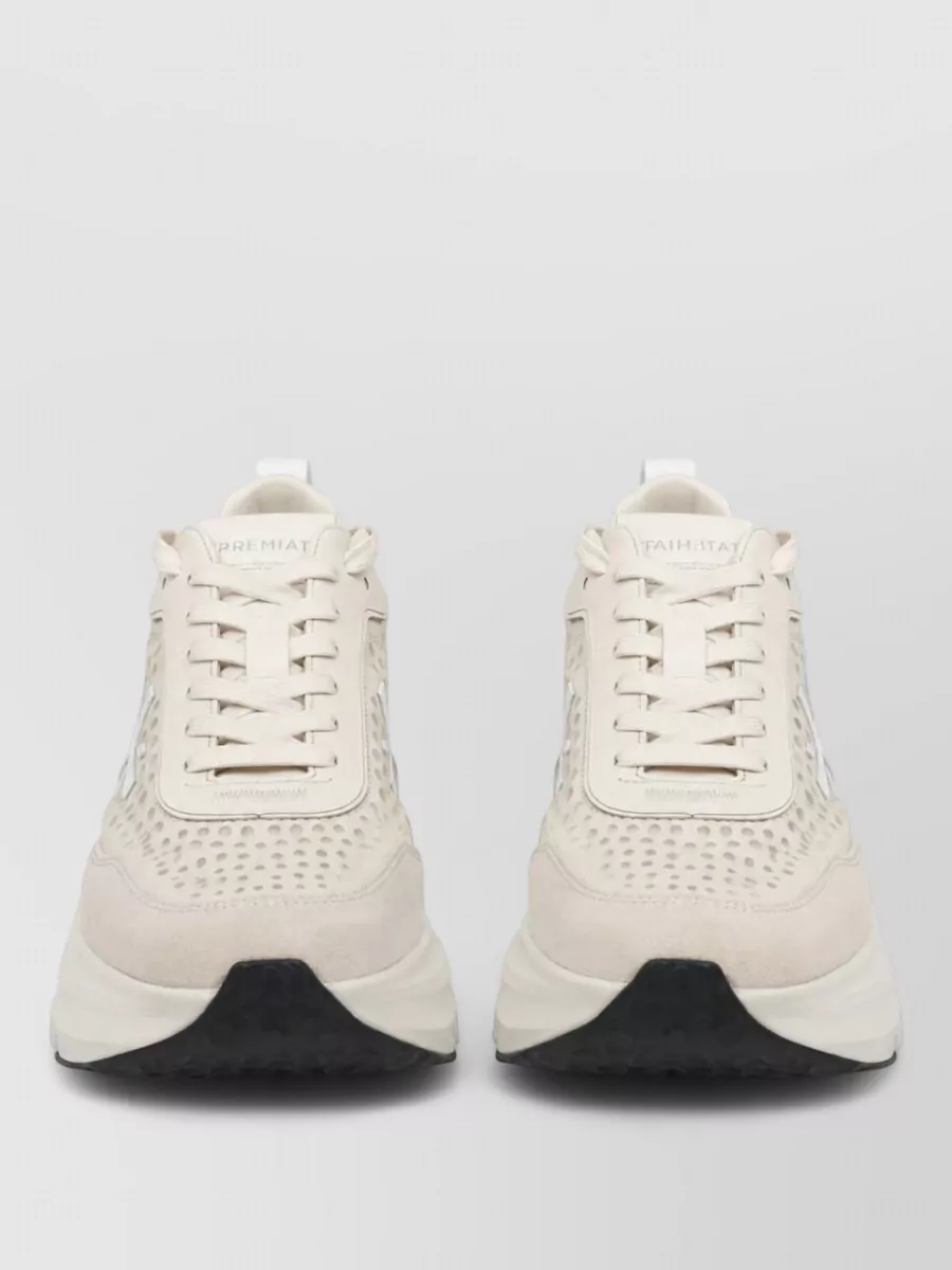 Premiata leather low-top sneakers
