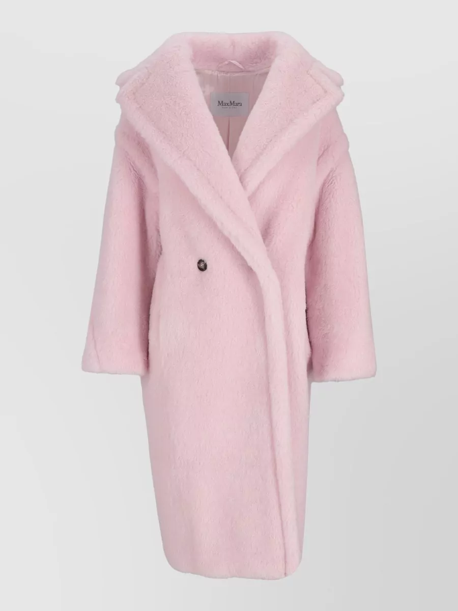 Max Mara silk faux fur coat