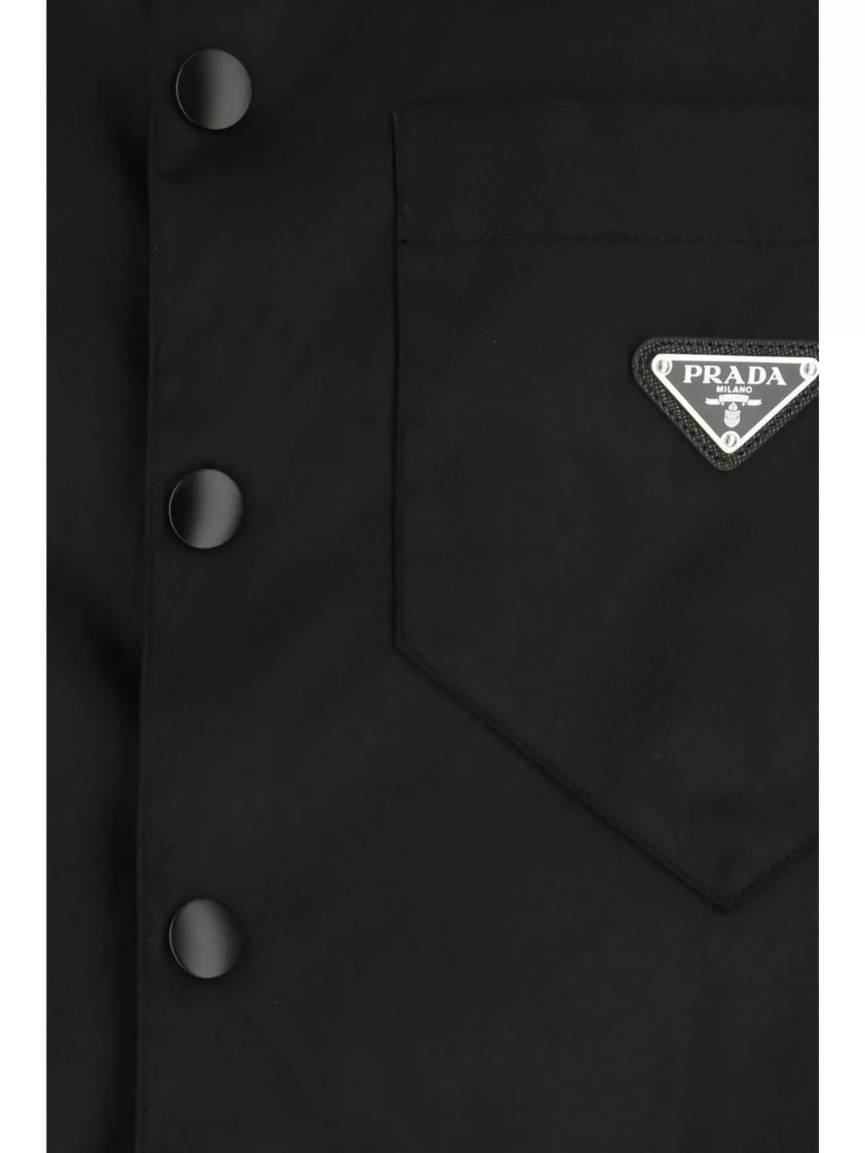 Prada Nylon Shirt With Buttoned Cuffs And Pocket