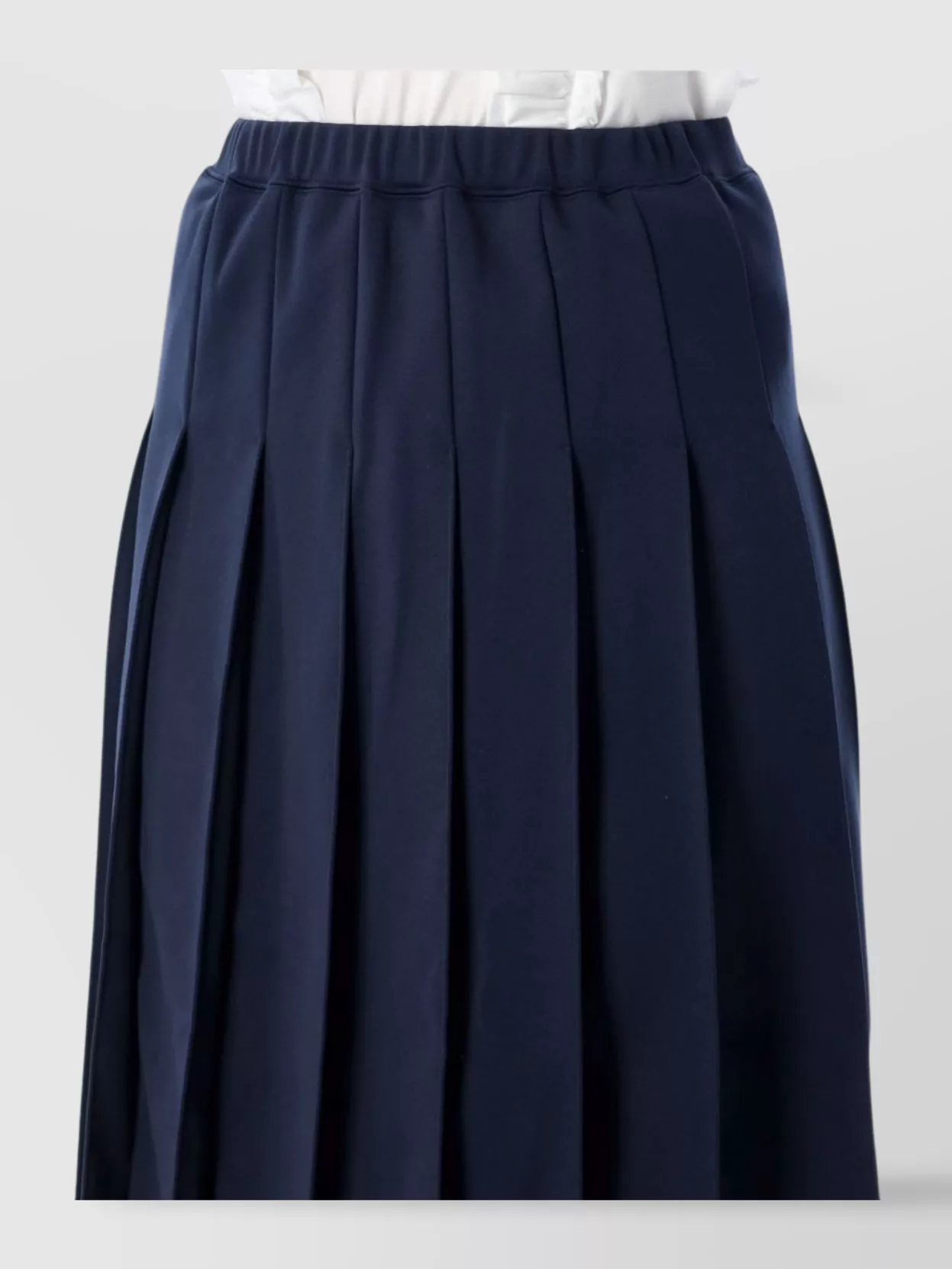 Comme Des Garçons Midi Skirt Featuring Structured Pleats