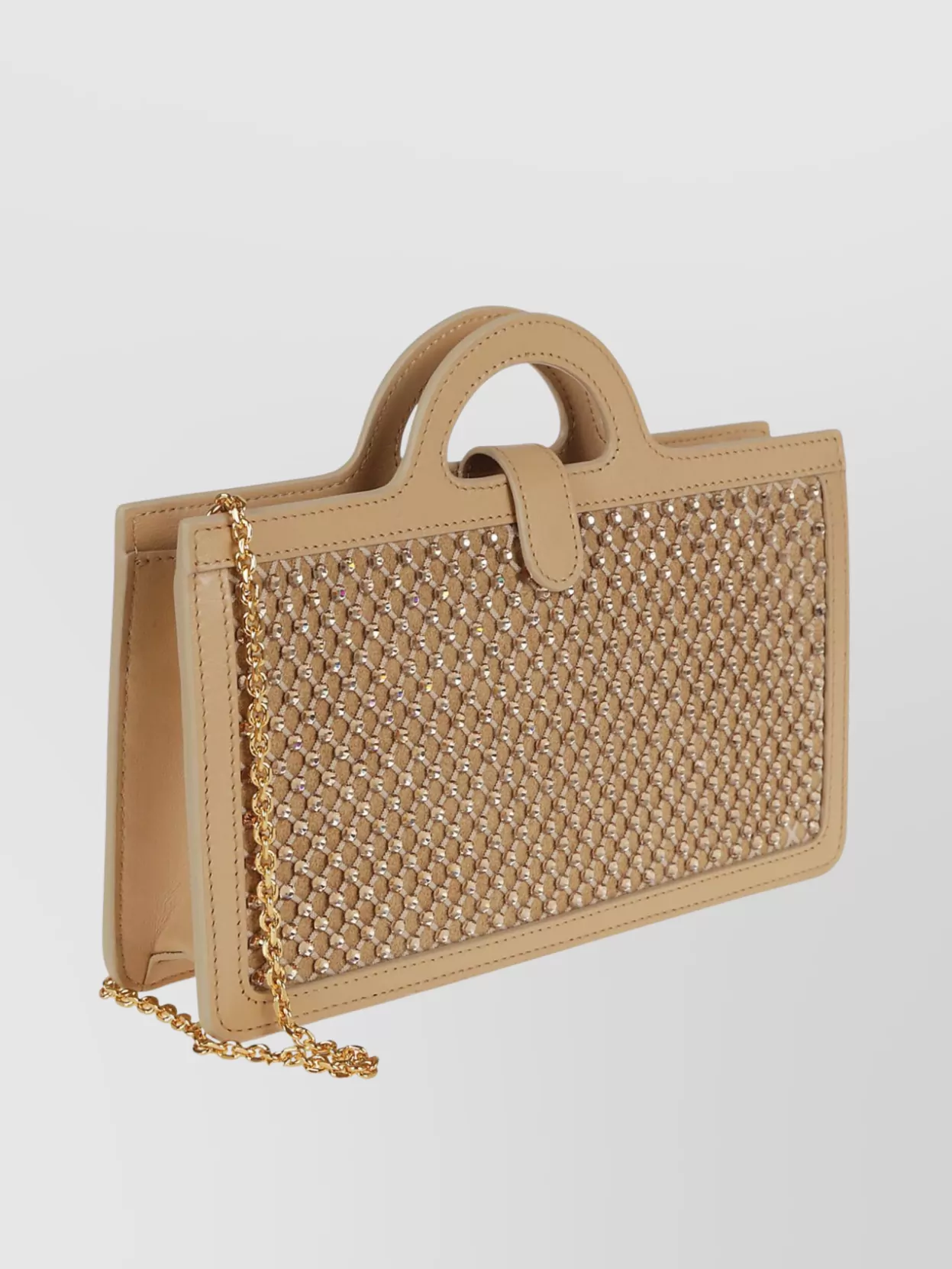 Marni Chain Handle Rectangular Wallet With Woven Design