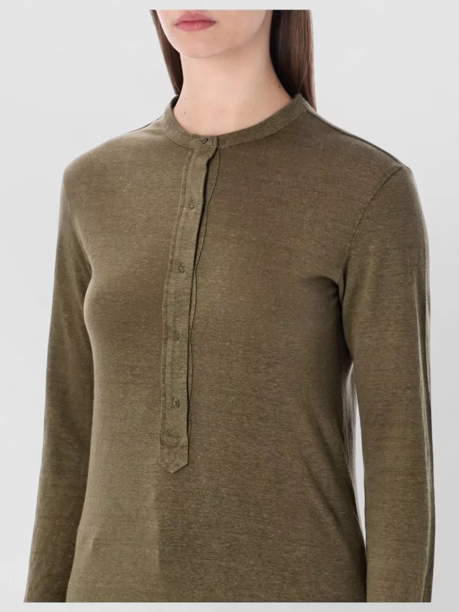 Isabel Marant Etoile Lucy Serafino Long Sleeves Round Neck Tshirt