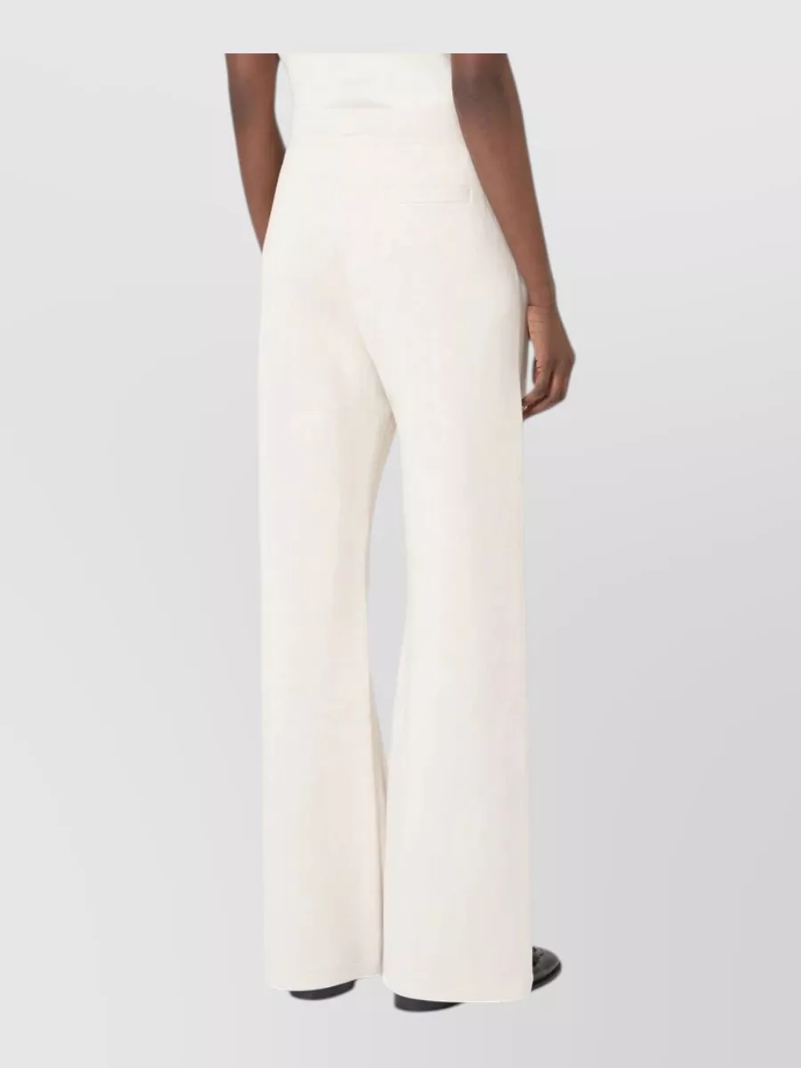S Max Mara Technical Jersey Wide-Leg Trousers
