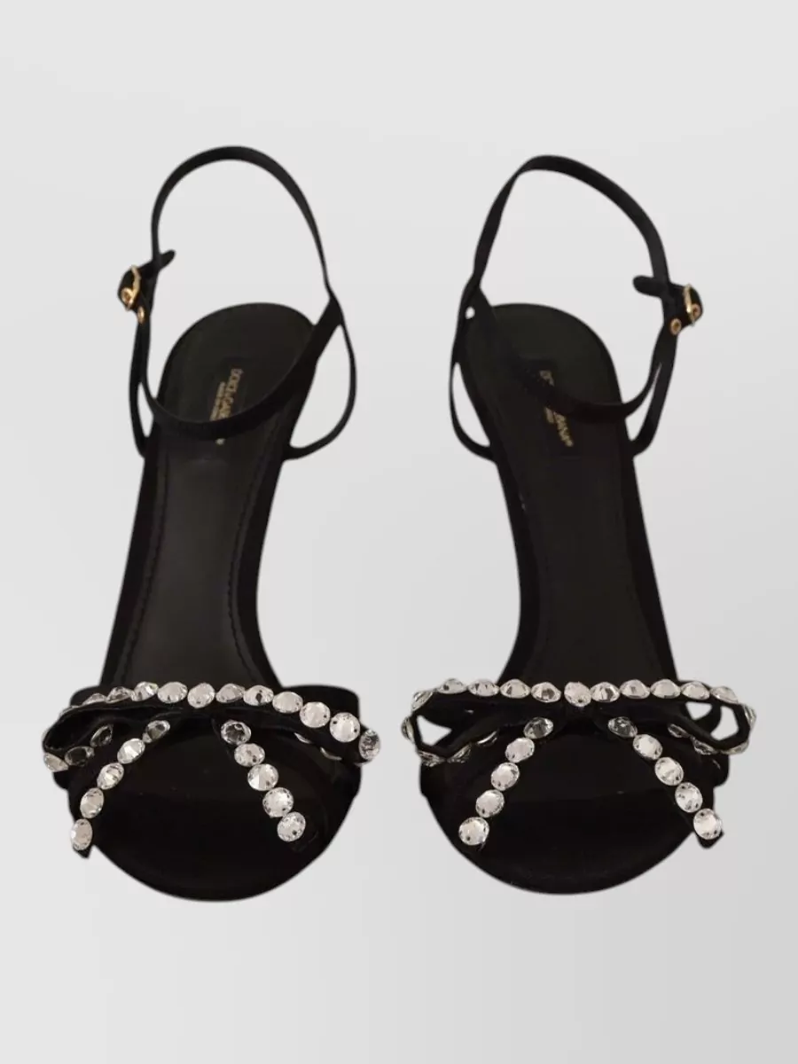 Dolce&Gabbana Crystal Embellished Ankle Strap Sandals