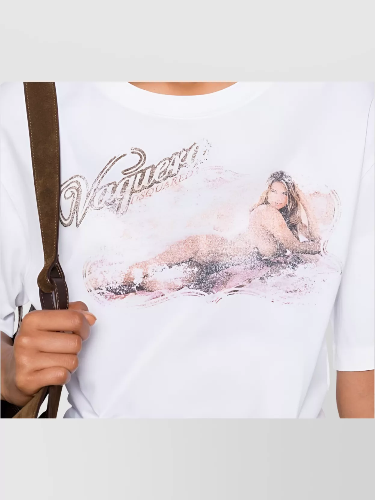 Dsquared2 Graphic Print Cotton Crew Neck T-Shirt