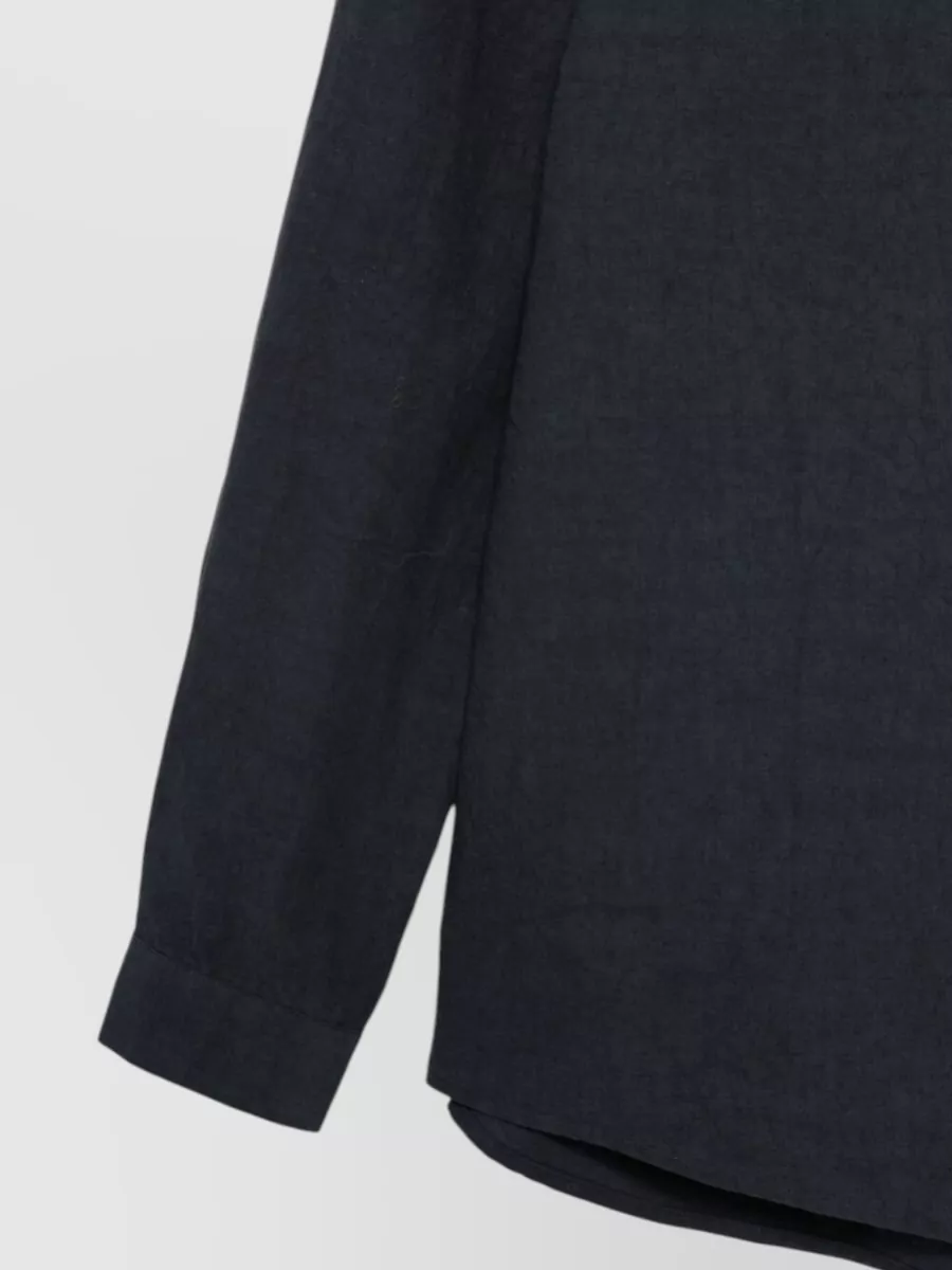 Apuntob Slub Cotton Long-Sleeve Shirt