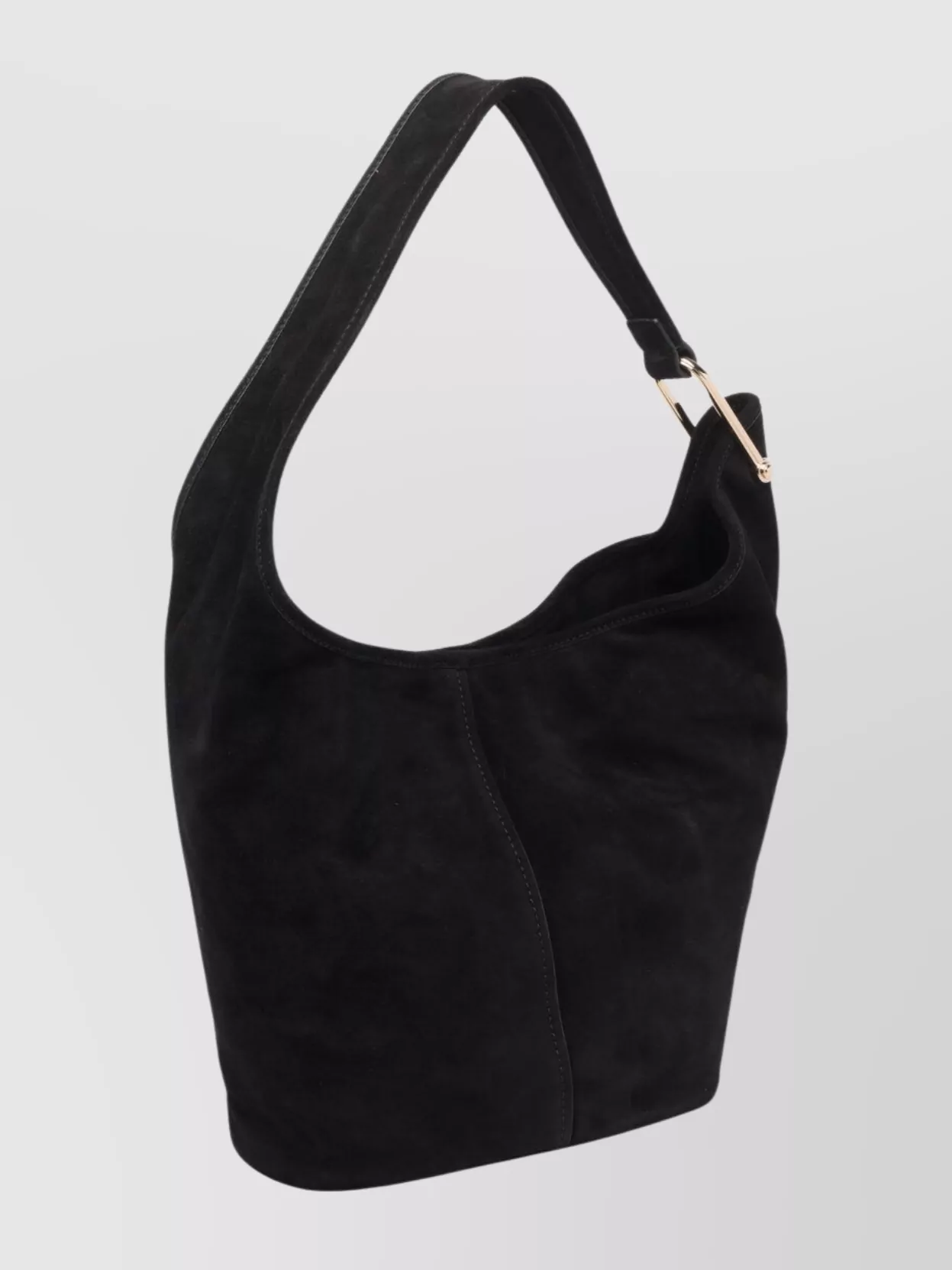 Michael Michael Kors Suede Shoulder Bag Gold Hardware