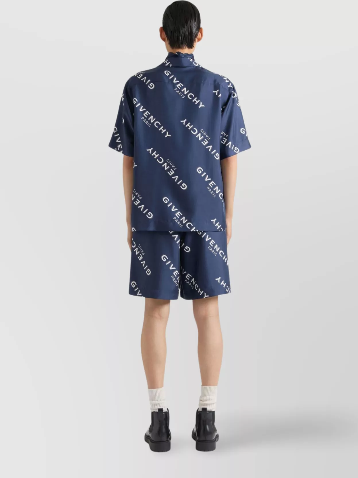 Givenchy Logo Print Knee Length Bermuda Shorts