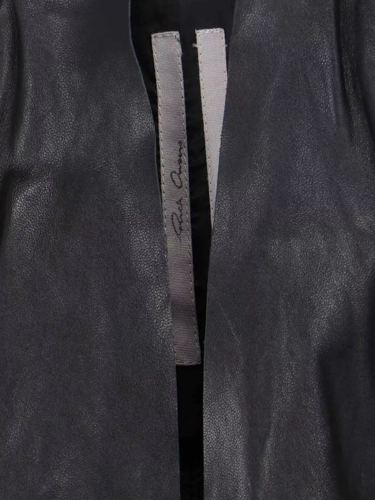 Rick Owens Modern Long Sleeve Jacket With Tie Waist