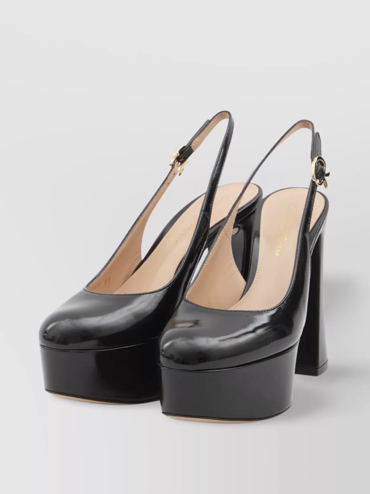 Gianvito Rossi Bessie Slingback Leather Pumps