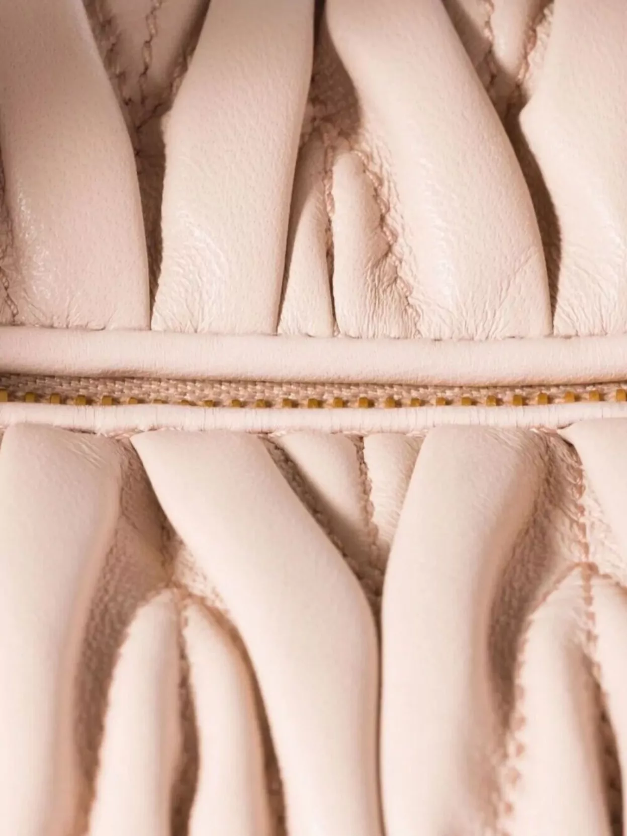 Miu Miu Quilted Nappa Leather Tote Bag In Nude