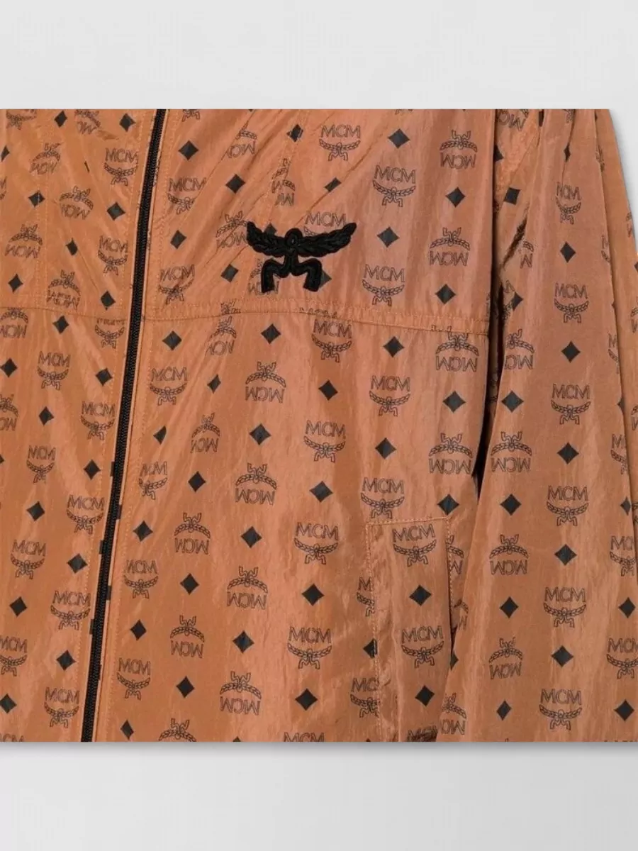 Mcm Printed Nylon Oversized Jacket