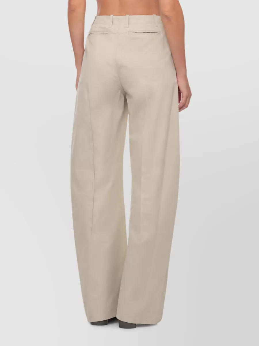 Mm6 Maison Margiela Cotton Wide-Leg Trousers