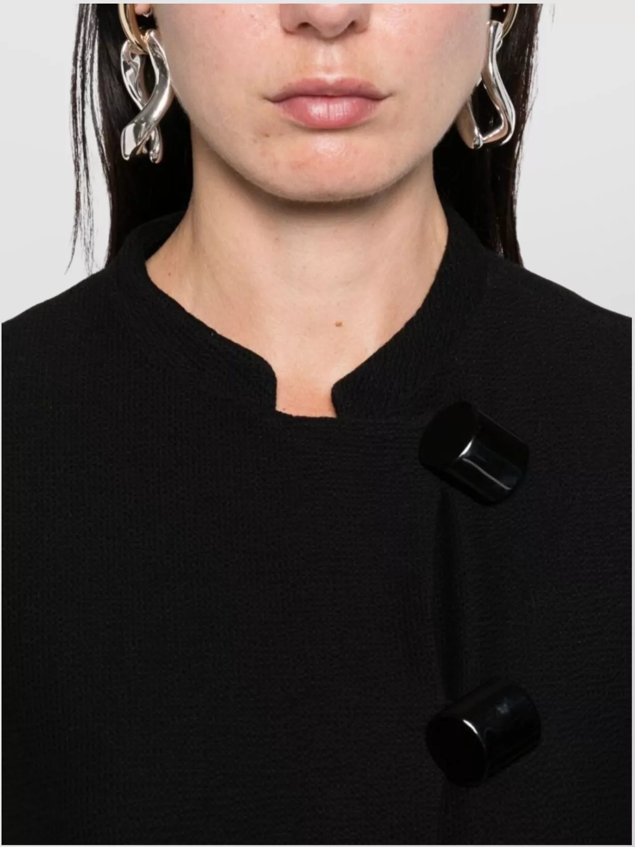 Emporio Armani Jacket Cotton Single-Breasted Stand Collar