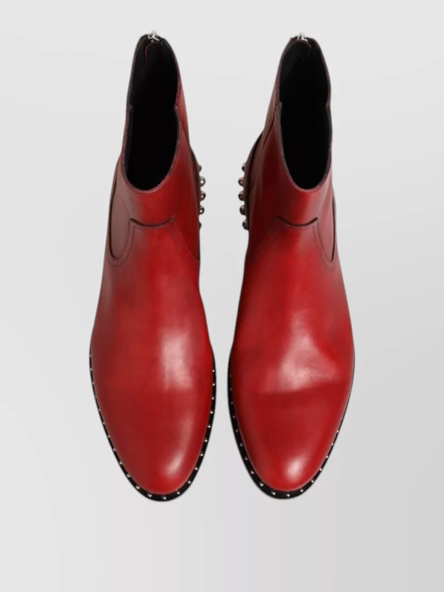 Dolce&Gabbana Studded Leather Chelsea Ankle Boots