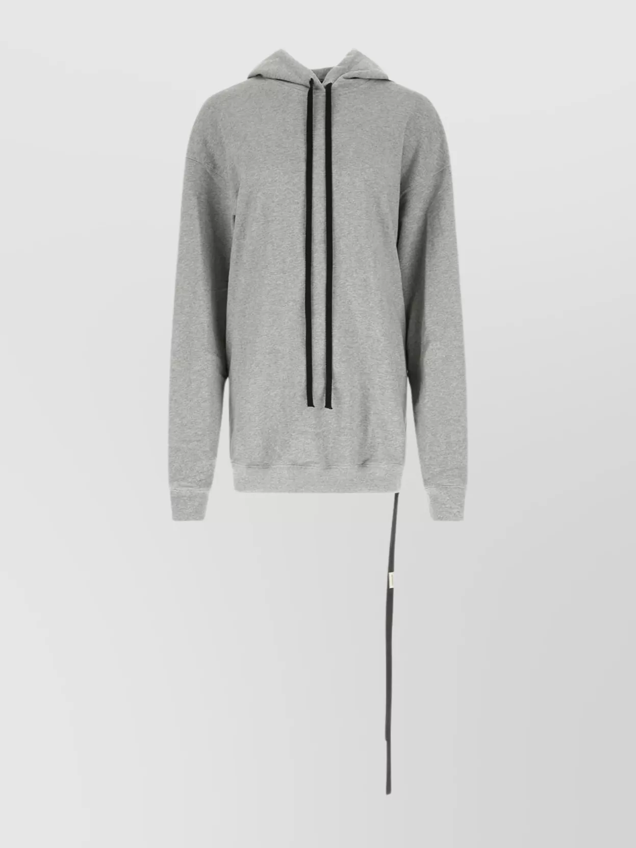 Shop Ann Demeulemeester Oversized Cotton With Decorative Laces In Grey