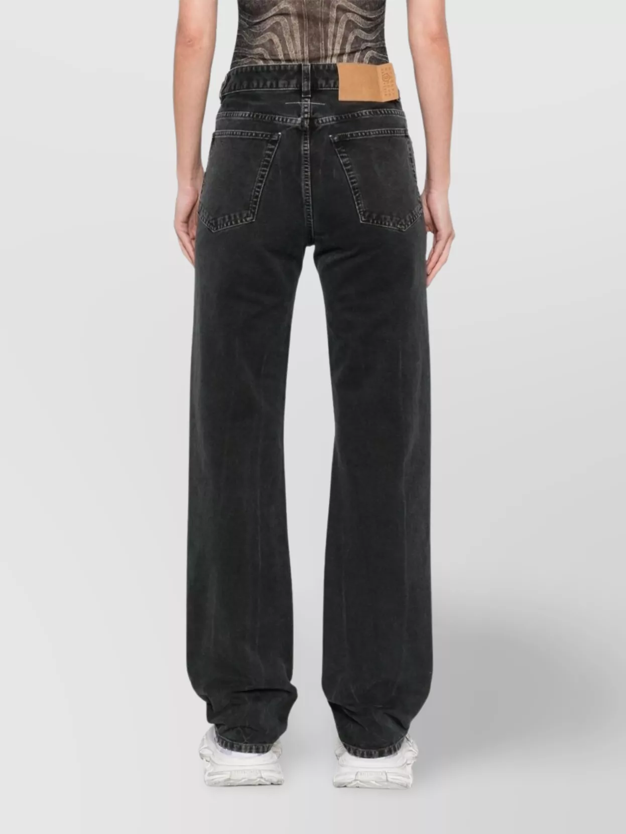 Mm6 Maison Margiela Straight Jeans With Five-Pocket Design