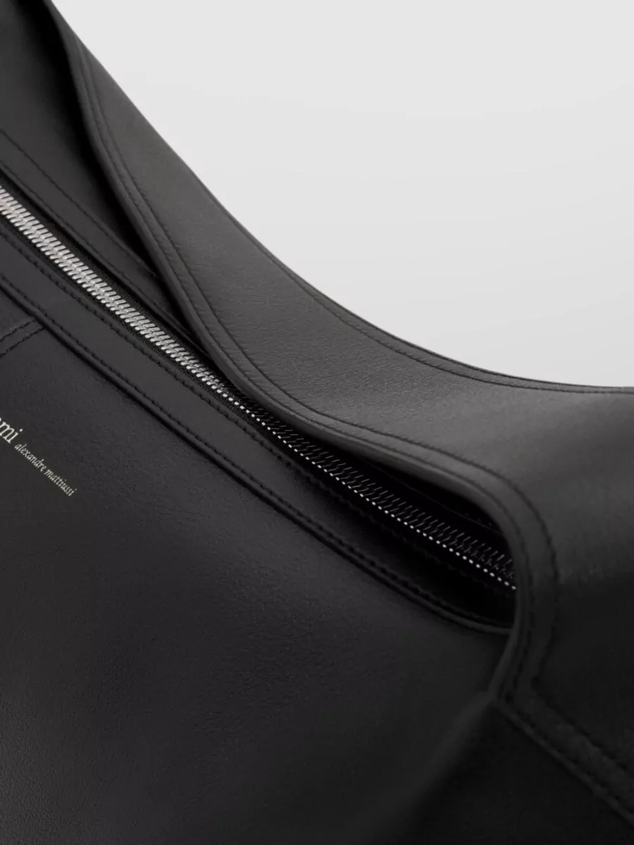 Ami Paris Leather Crossbody Bag