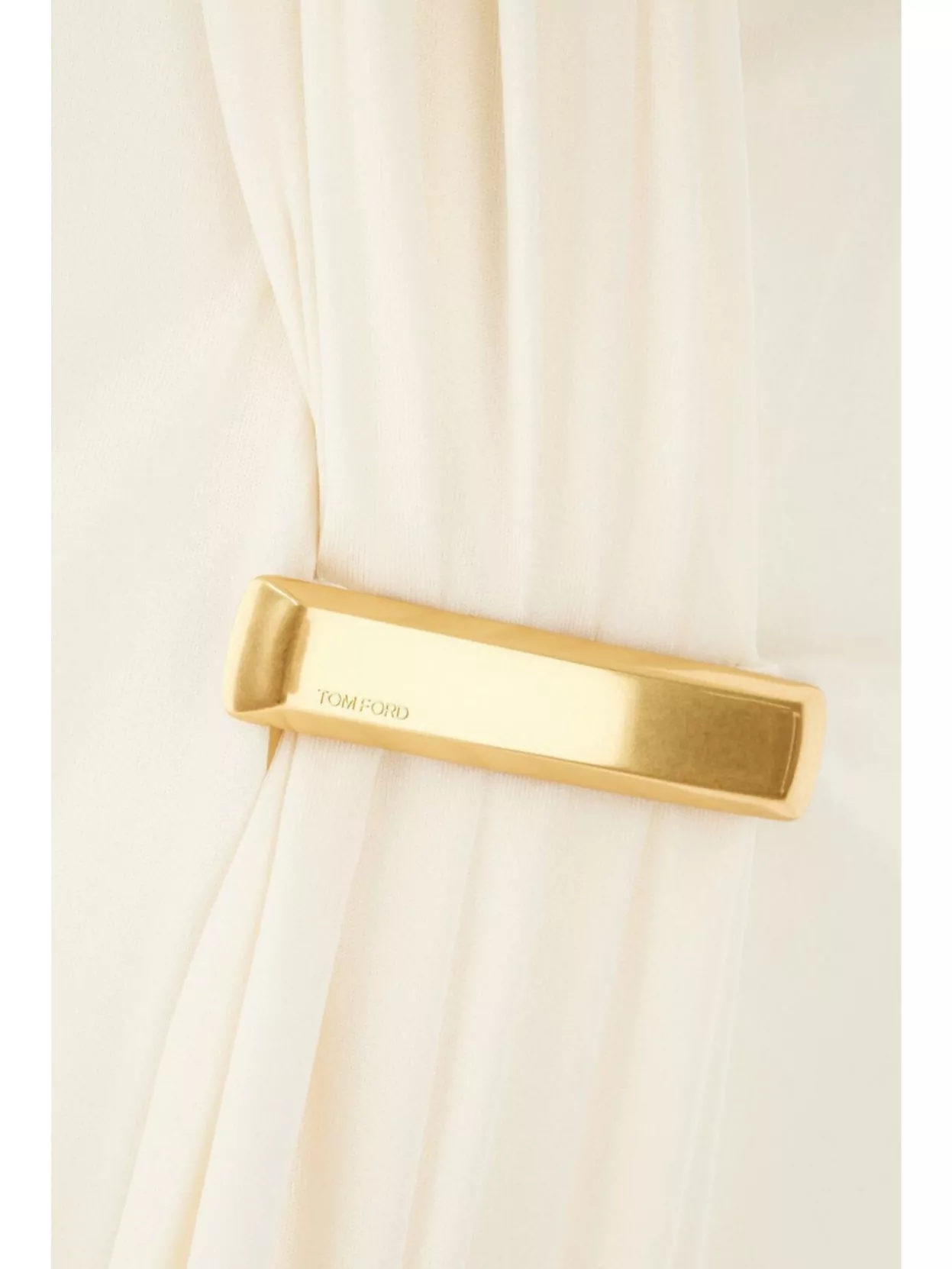 Tom Ford Draped Viscose Dress Long Sleeves