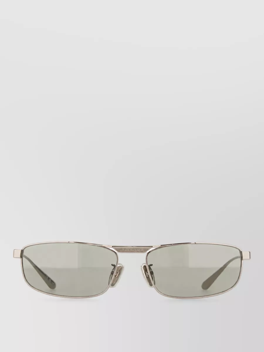 Balenciaga metal rectangular sunglasses
