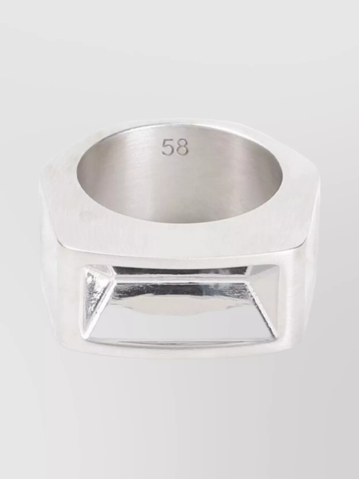 Rick Owens Imploded Square Band Ring