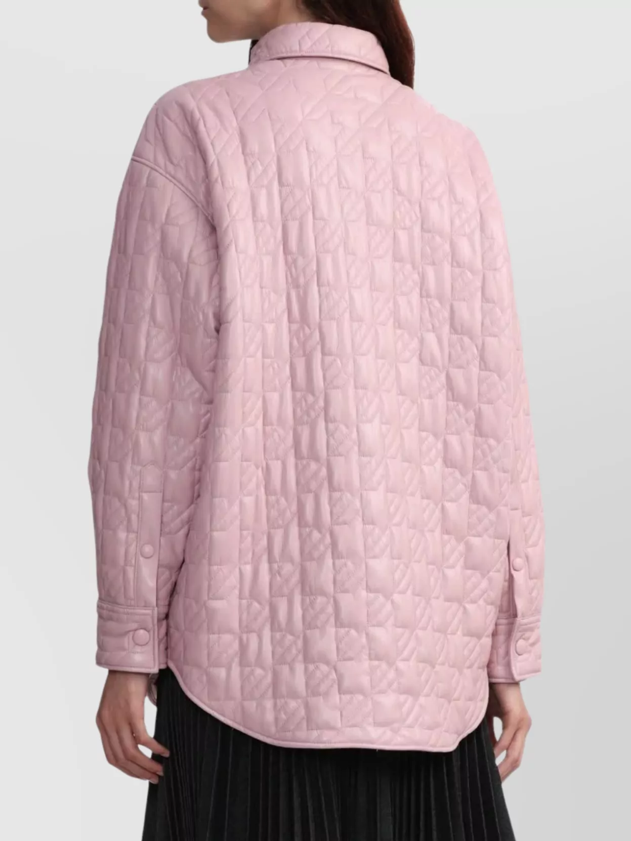 Msgm Quilted Collared Neck Long Sleeves Jacket