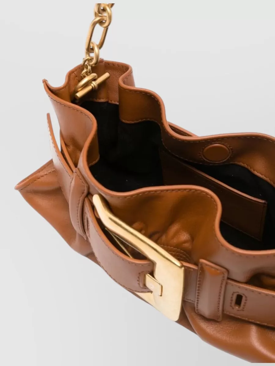 Balmain Anthem Mini Leather Clutch Bag