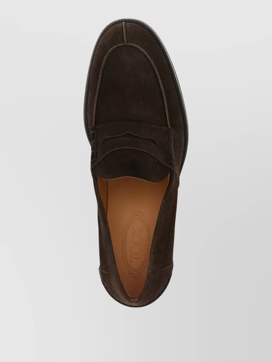 Tod's Suede Penny Loafers