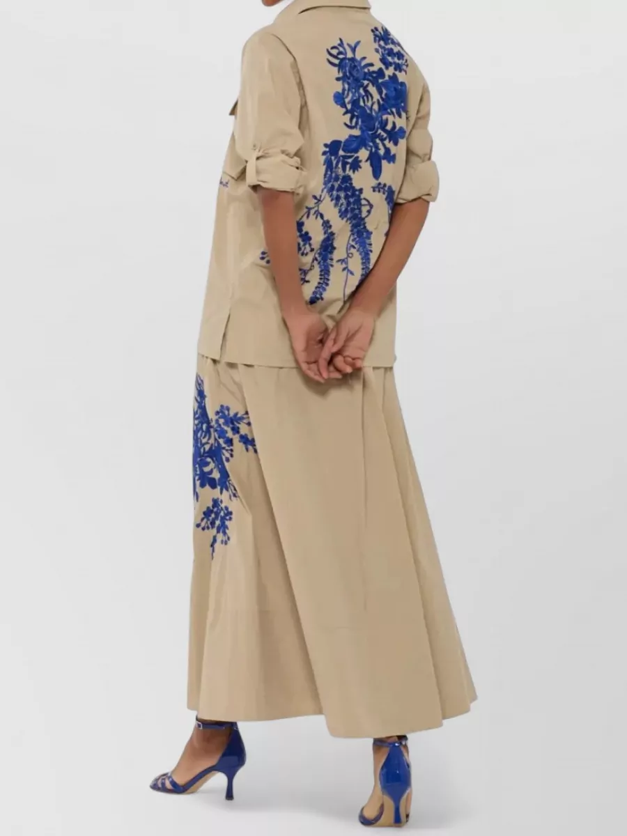 Parosh Embroidered Fitted Jacket