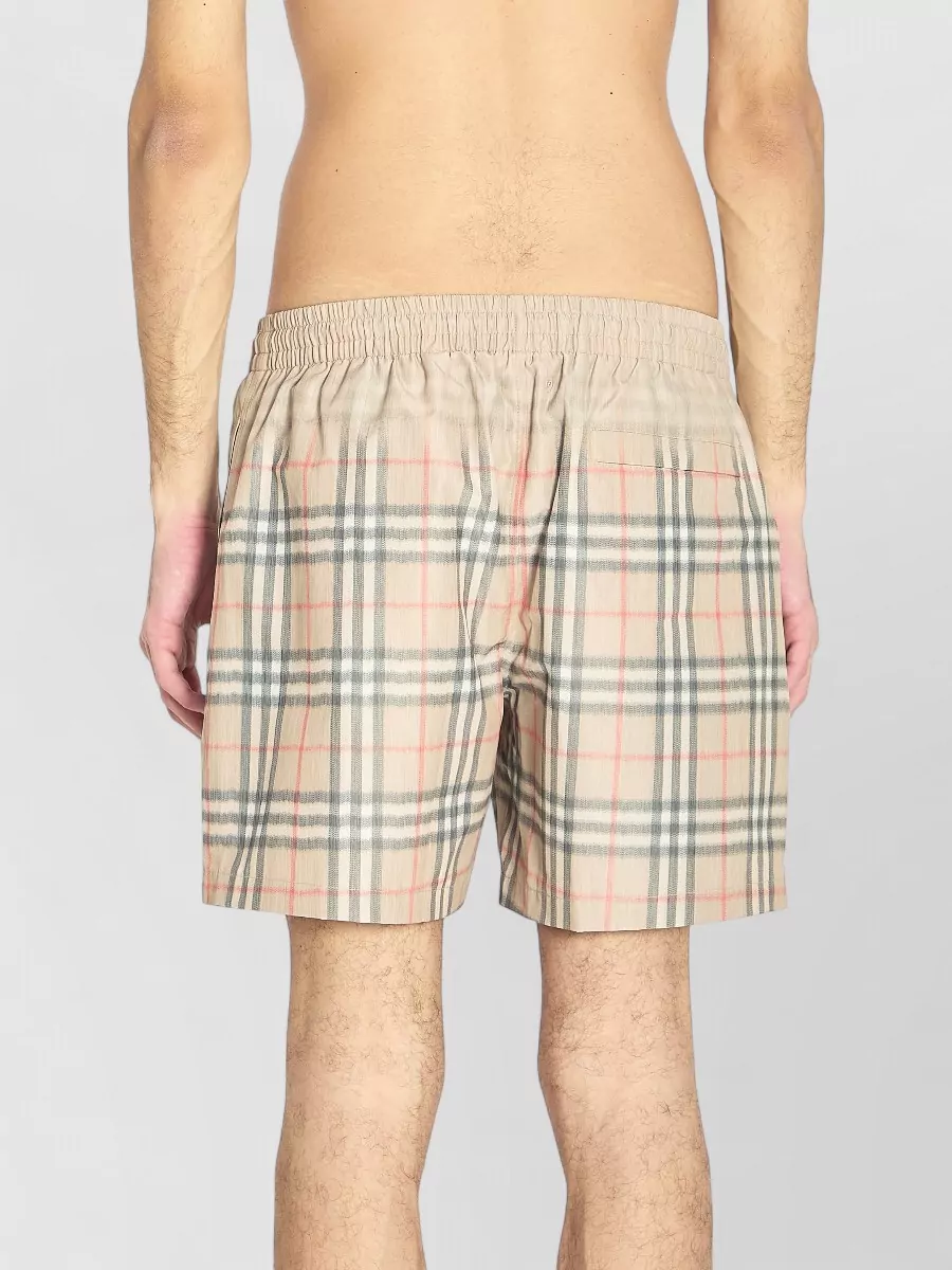 Burberry Check Motif Quick Dry Swim Shorts