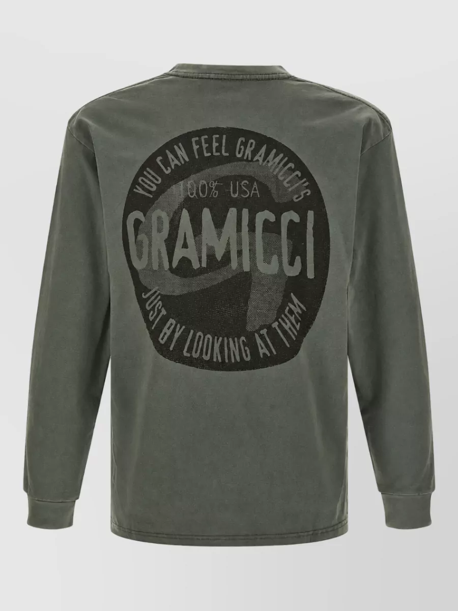 Gramicci Logo-print cotton long-sleeve t-shirt