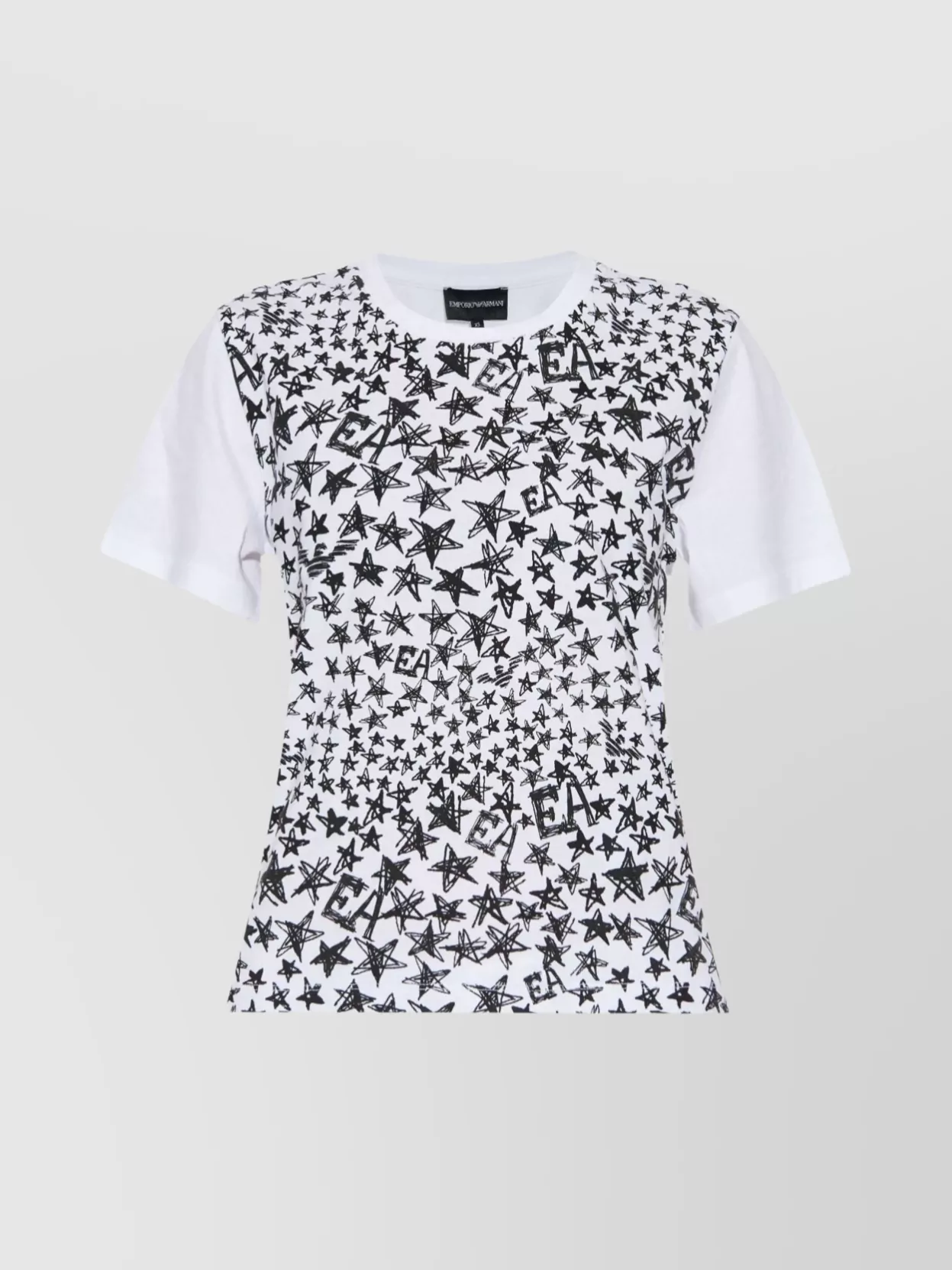 Emporio Armani Logo Print Cotton Shirt
