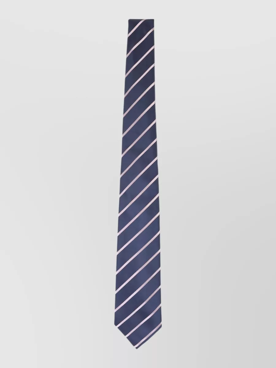 Kiton silk striped tie