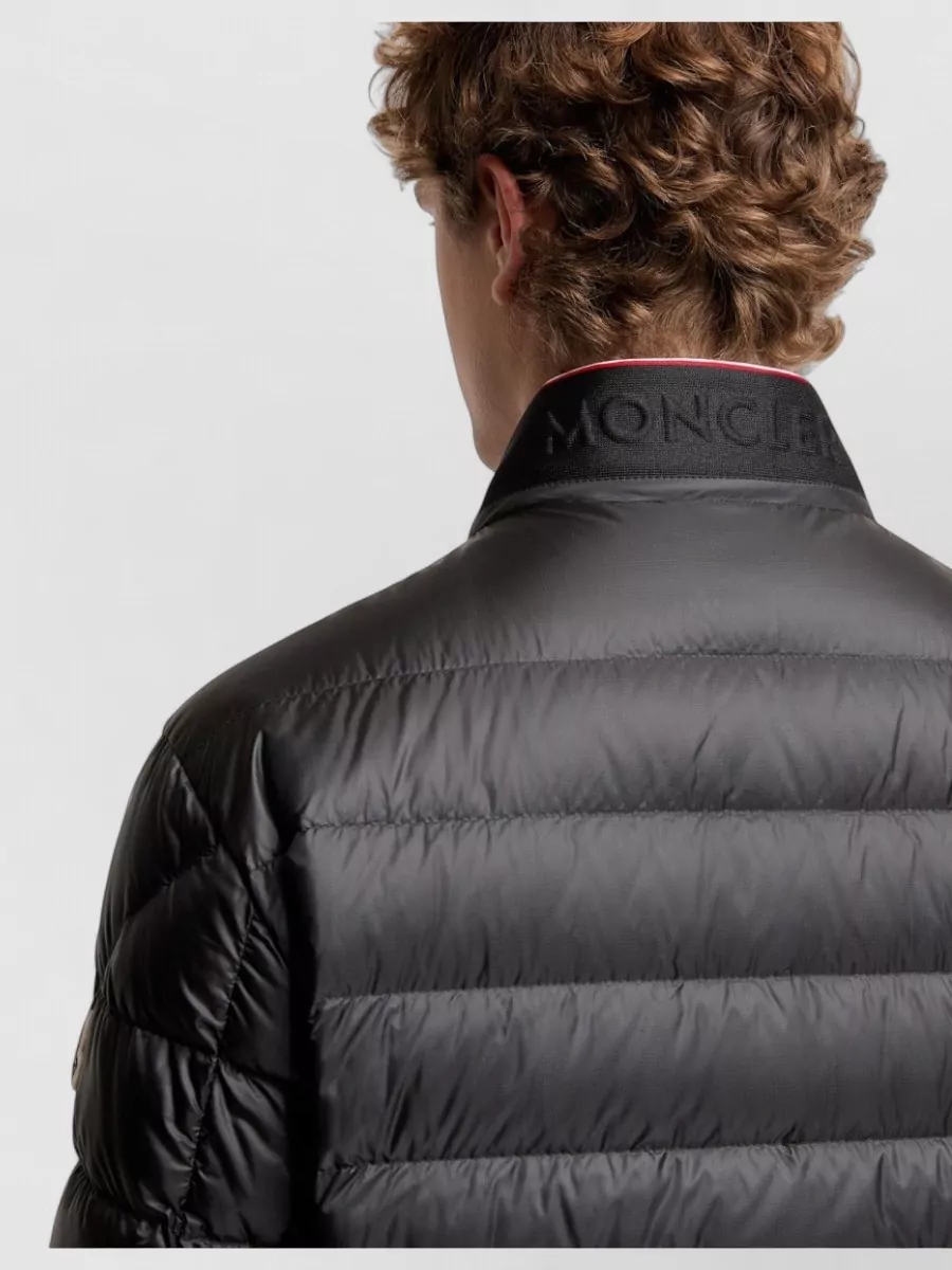 Moncler Rigel Short Down Jacket Tricolour Collar