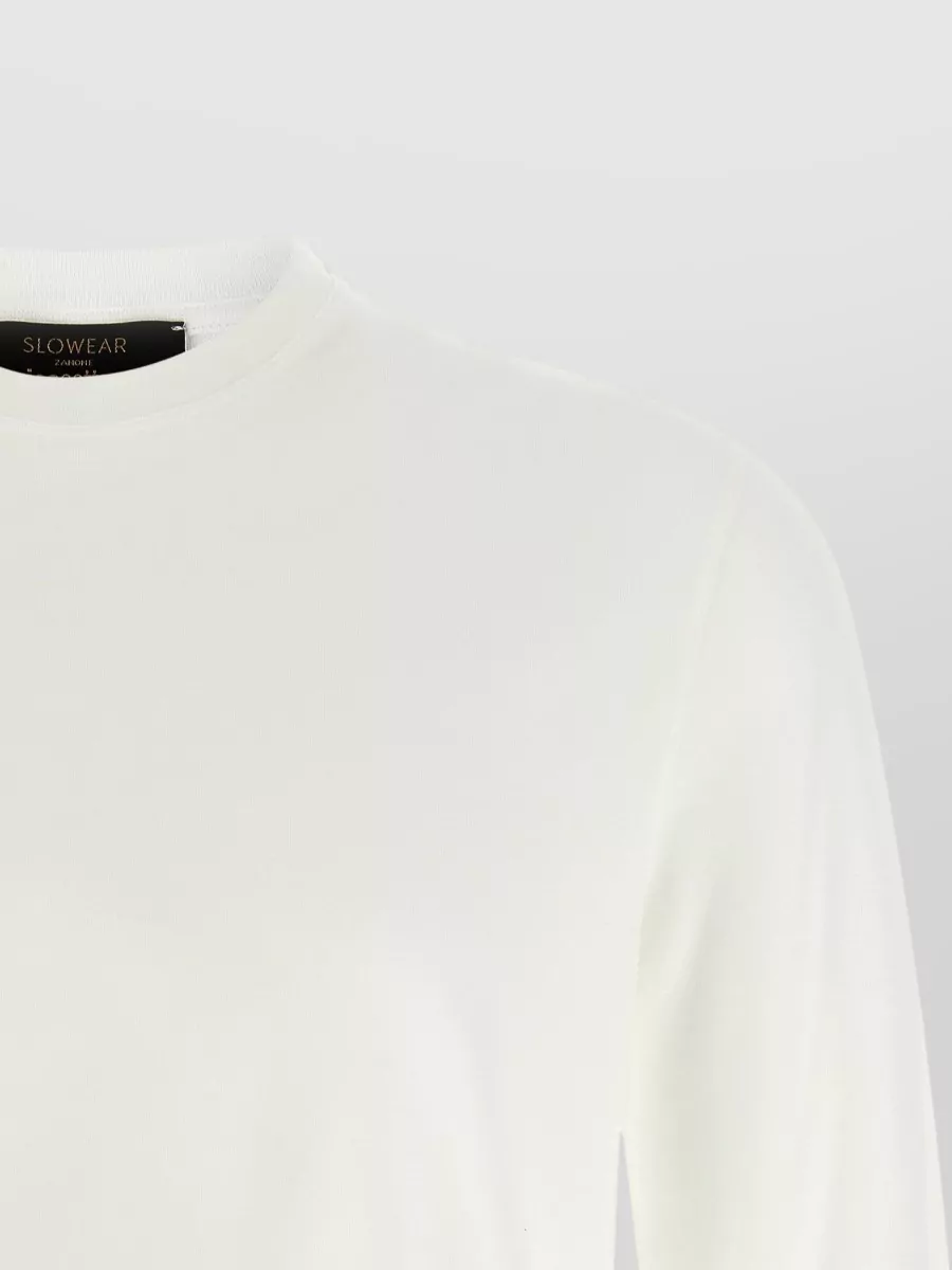 Zanone Ice Cotton Long Sleeve Crew Neck T Shirt