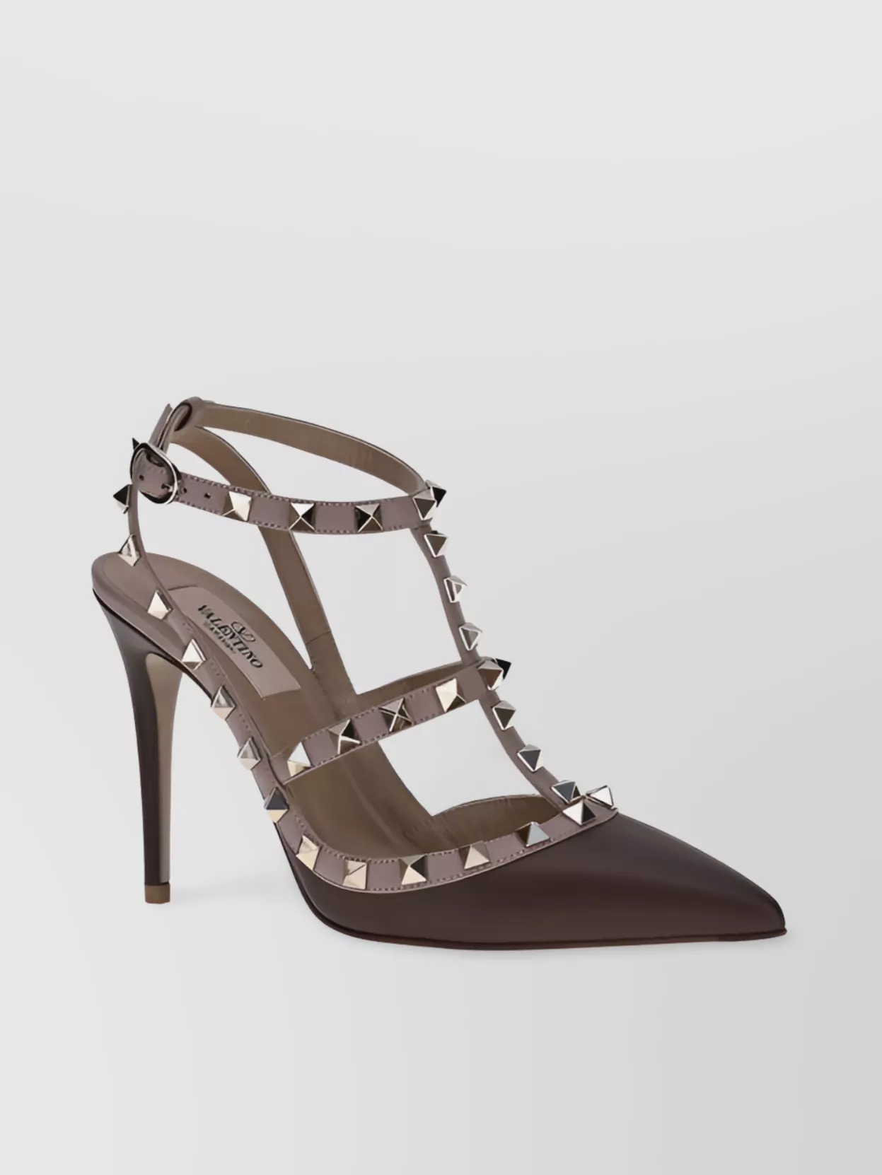 Valentino Garavani Studded Leather Wrap Pumps