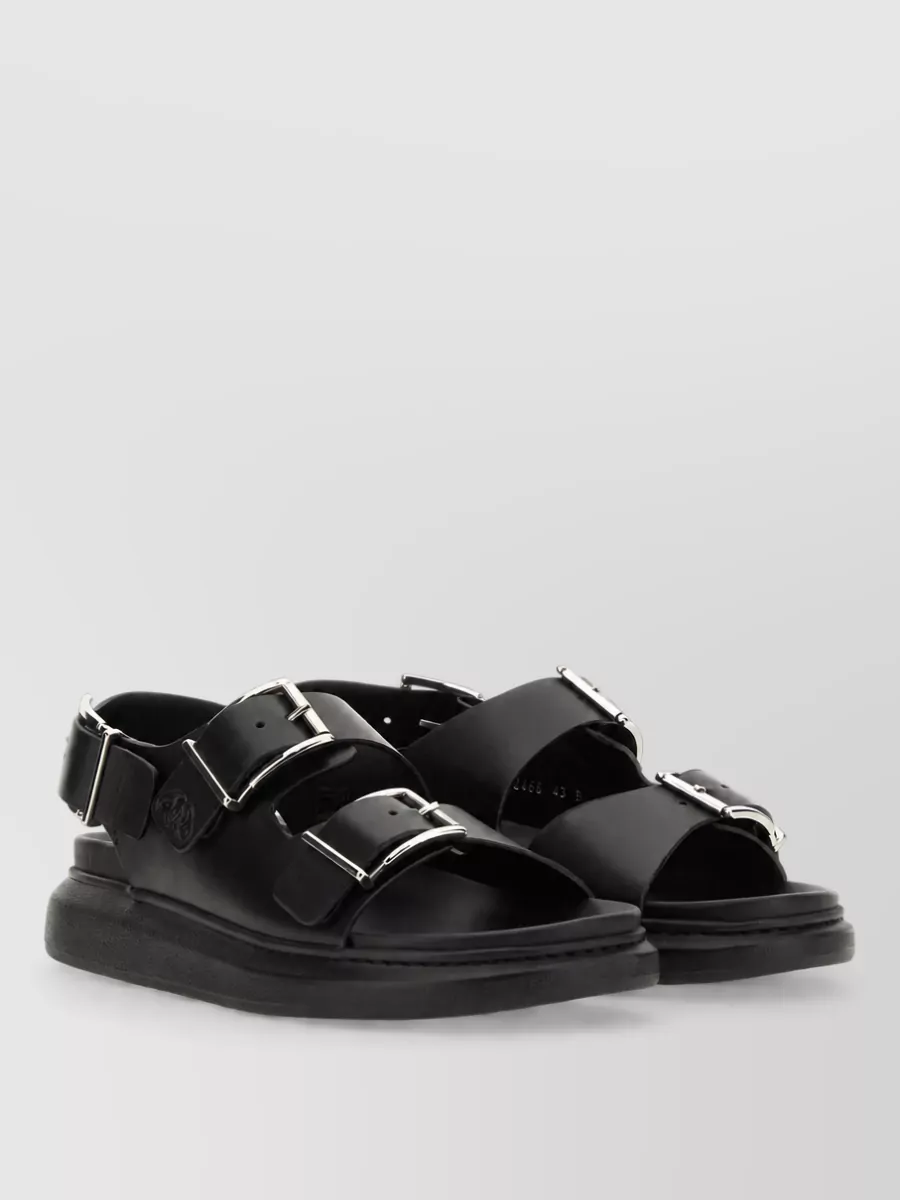 Alexander Mcqueen Leather Slides