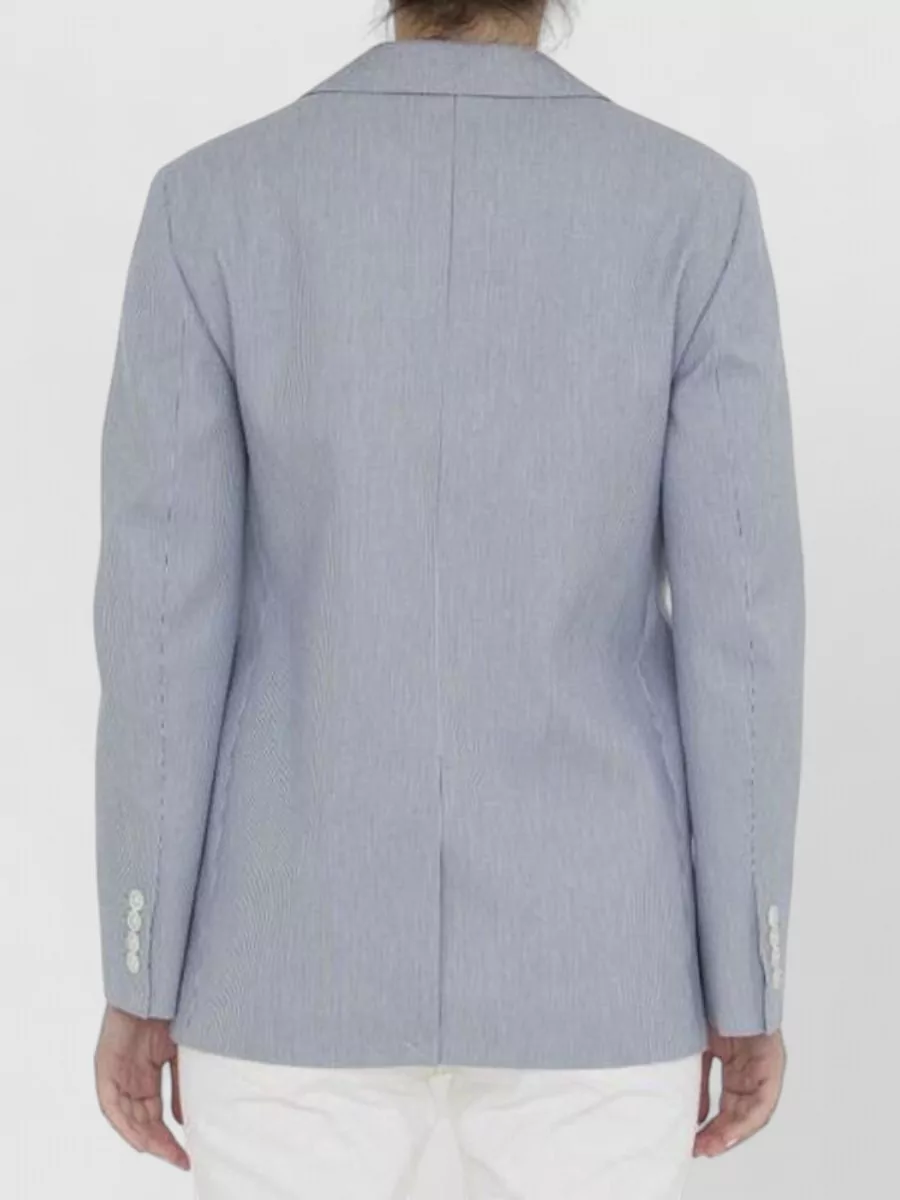 Celine Striped Single-Breasted Blazer