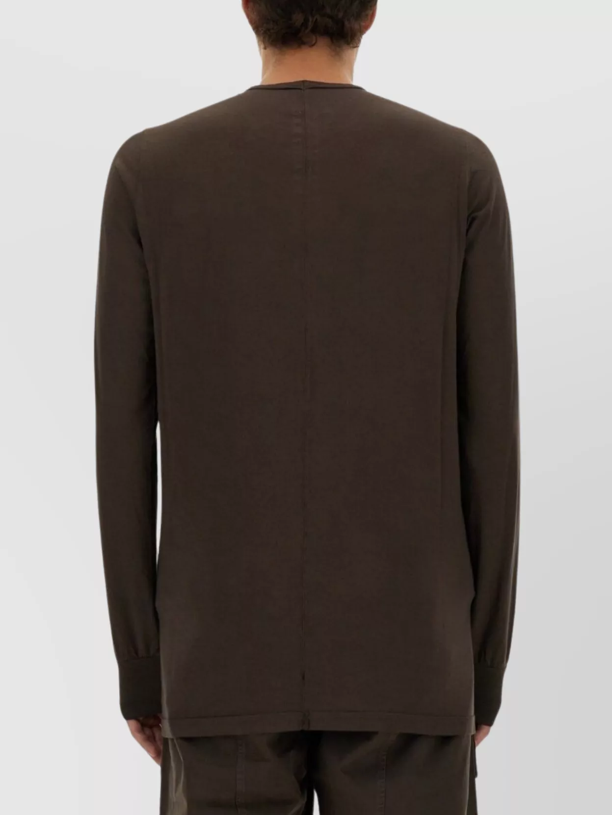 Rick Owens Drkshdw Long Sleeve Crew Neck Soft T-Shirt