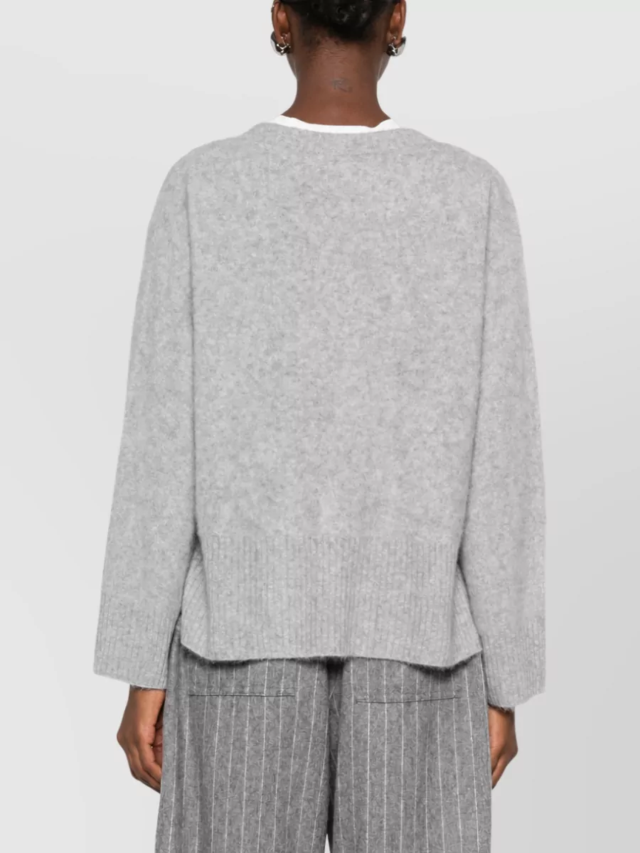 Ct Plage Ribbed Wool V-Neck Jumper