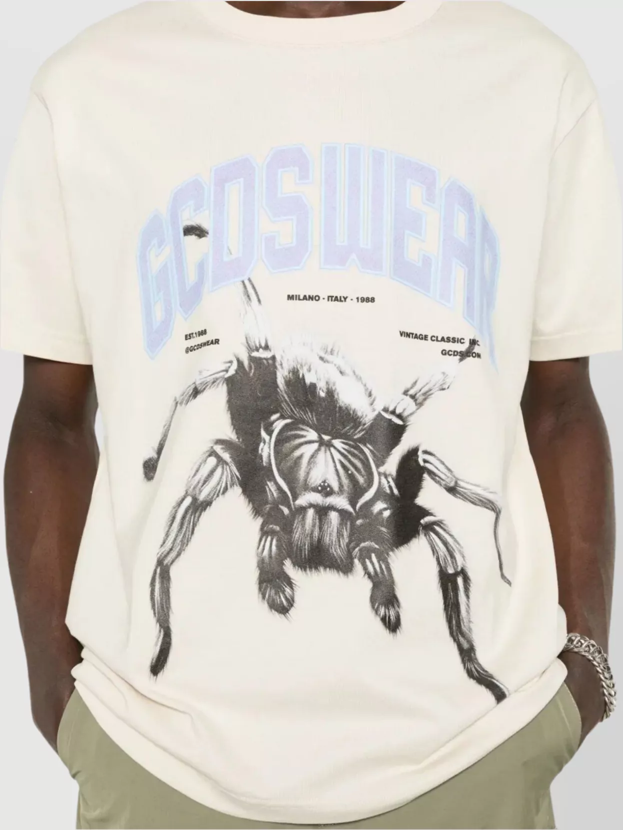 Gcds Spider Graphic Print Crew Neck T-Shirt
