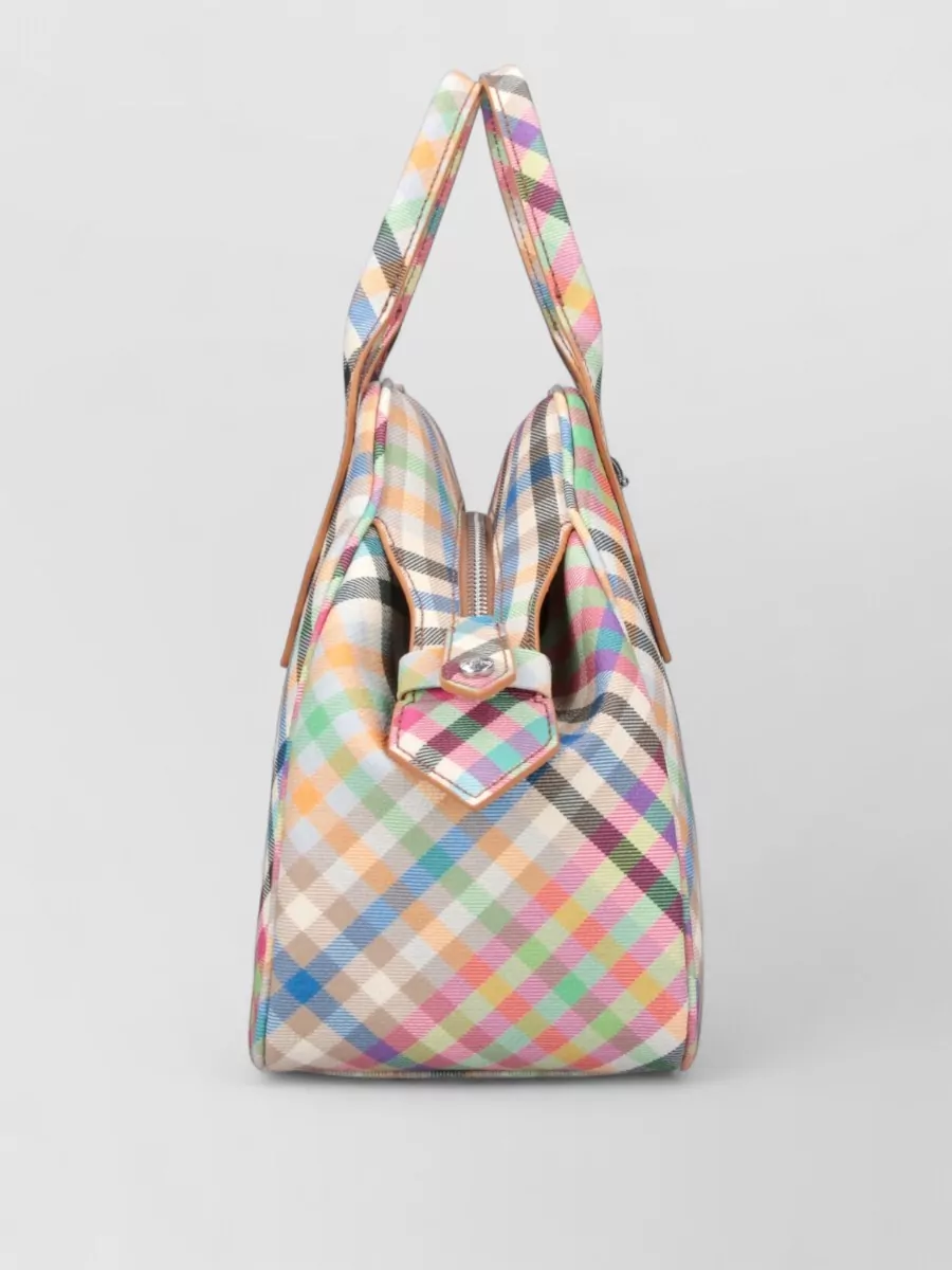 Vivienne Westwood Yasmine Printed Canvas Medium Tote Bag