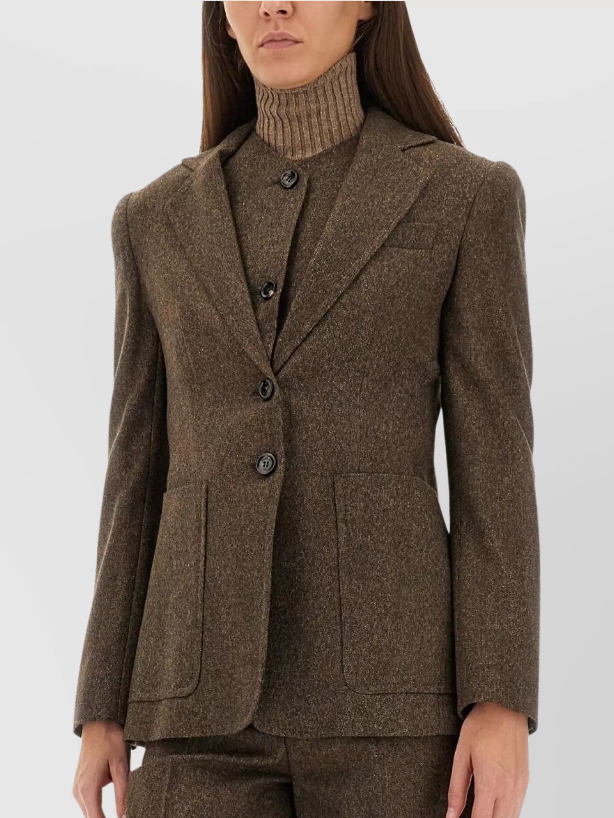 Max Mara Virgin Wool Fitted Blazer