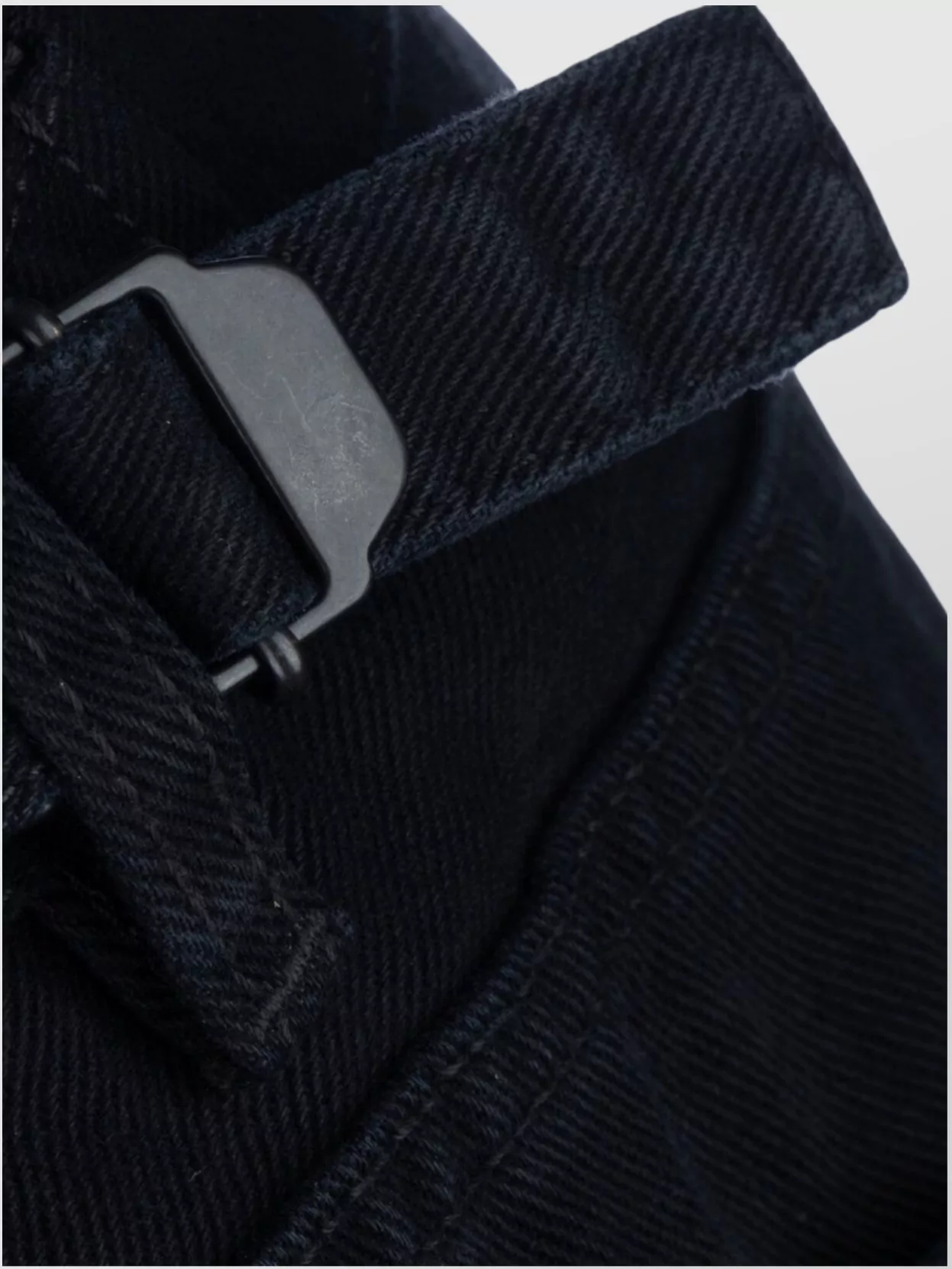 Balenciaga Denim Trousers With Belt Loops And Distressed Style