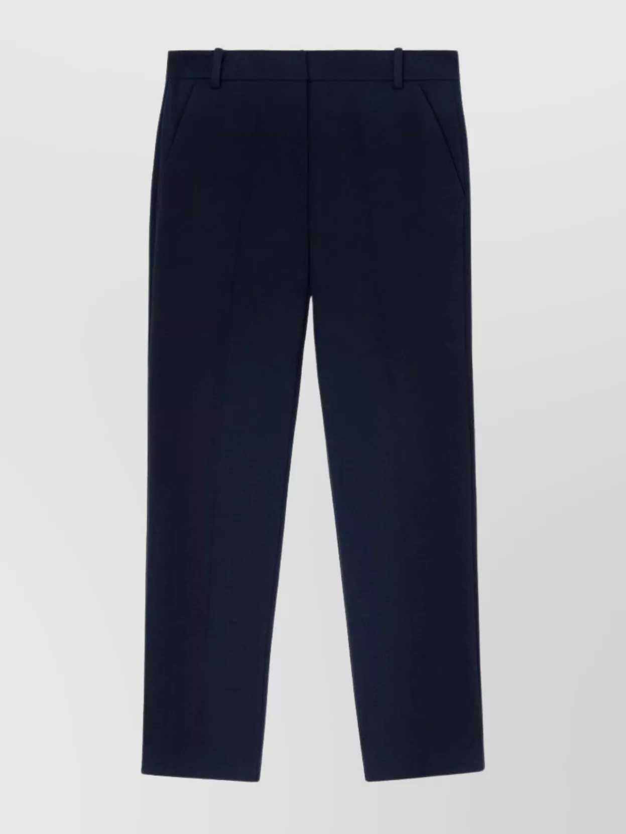 Pinko Tailored Trousers With Belt Loops And Pockets In Blue