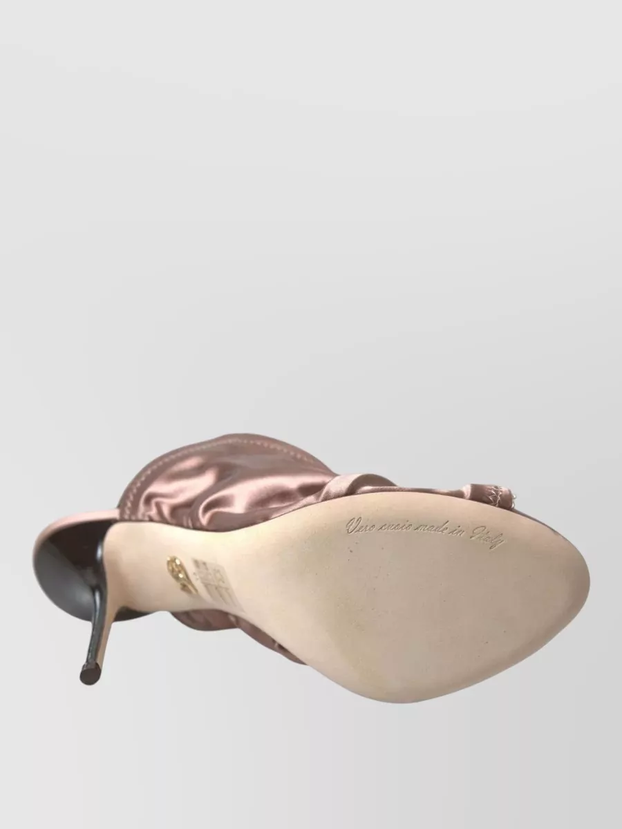 Dolce&Gabbana Gathered Slingback Stiletto Sandals