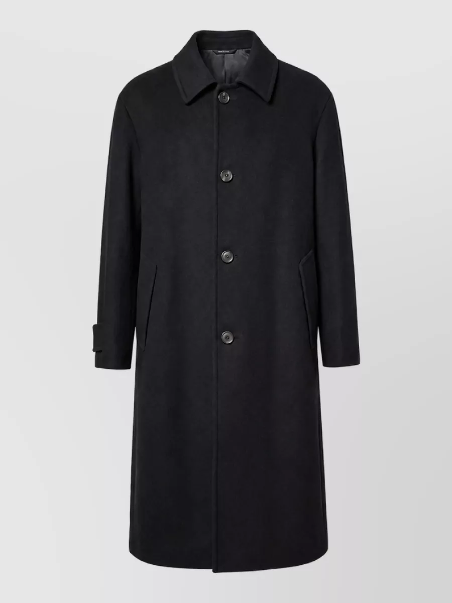 Giorgio Armani cashmere blend single-breasted coat