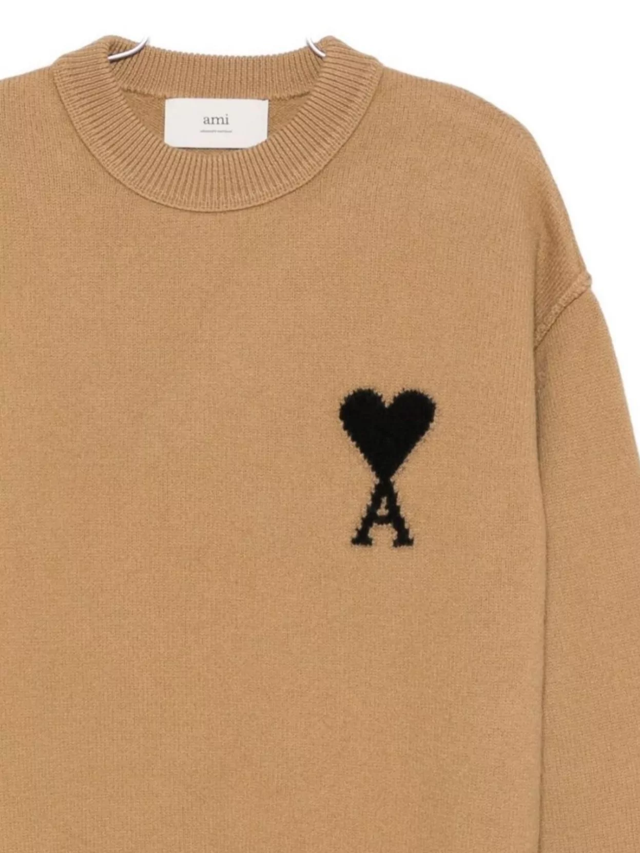 Ami Paris Heart Friend Wool Knit Sweater